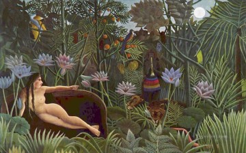 Henri Rousseau Los animales del sueño Pinturas al óleo